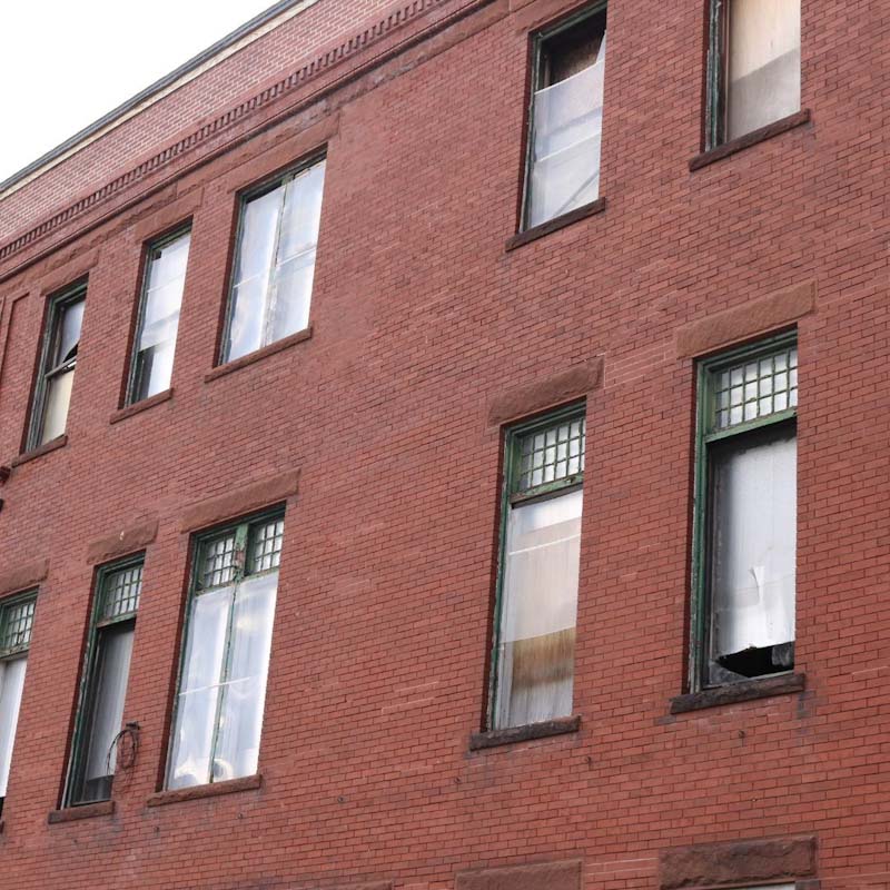 Commercial Building windows boarding up in Haringey